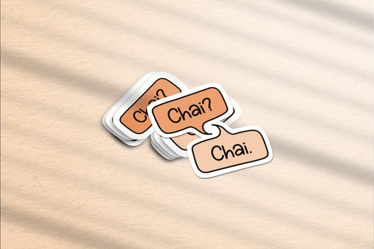 Chai? Chai Vinyl Sticker