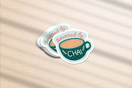 Powered By Chai Vinyl Sticker